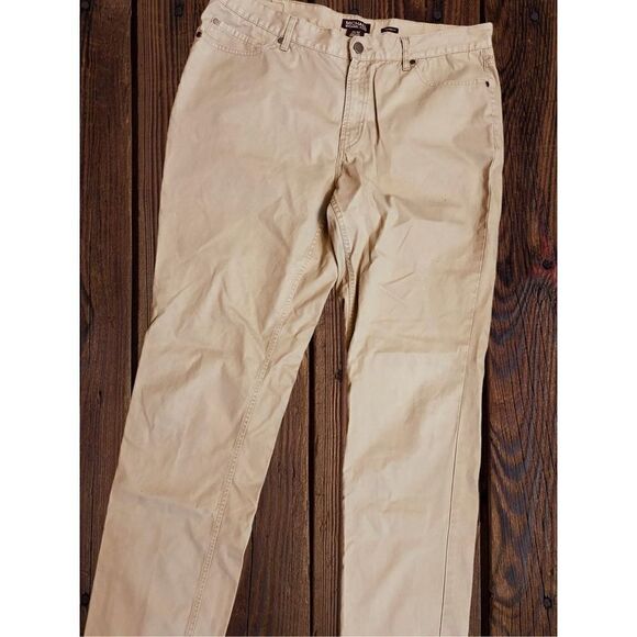Michael By Michael Kors Men’s Size 36/32 Tailored Fit Khaki Pants • Relaxed - Picture 5 of 14